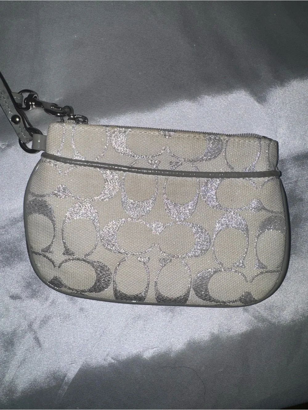 Coach Silver Wristlet